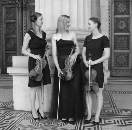 Lilium String Quartet at Parliament Buildings, Melbourne